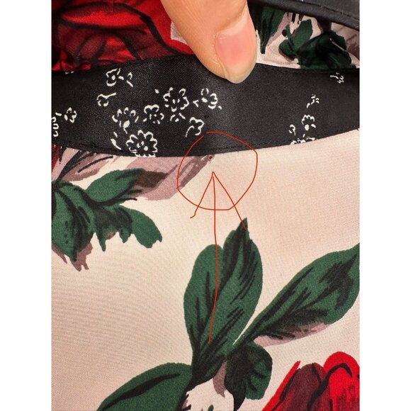 Equipment Theron Floral Patterned Silk Kimono Wrap Shirt Women’s XS Read - Picture 9 of 10